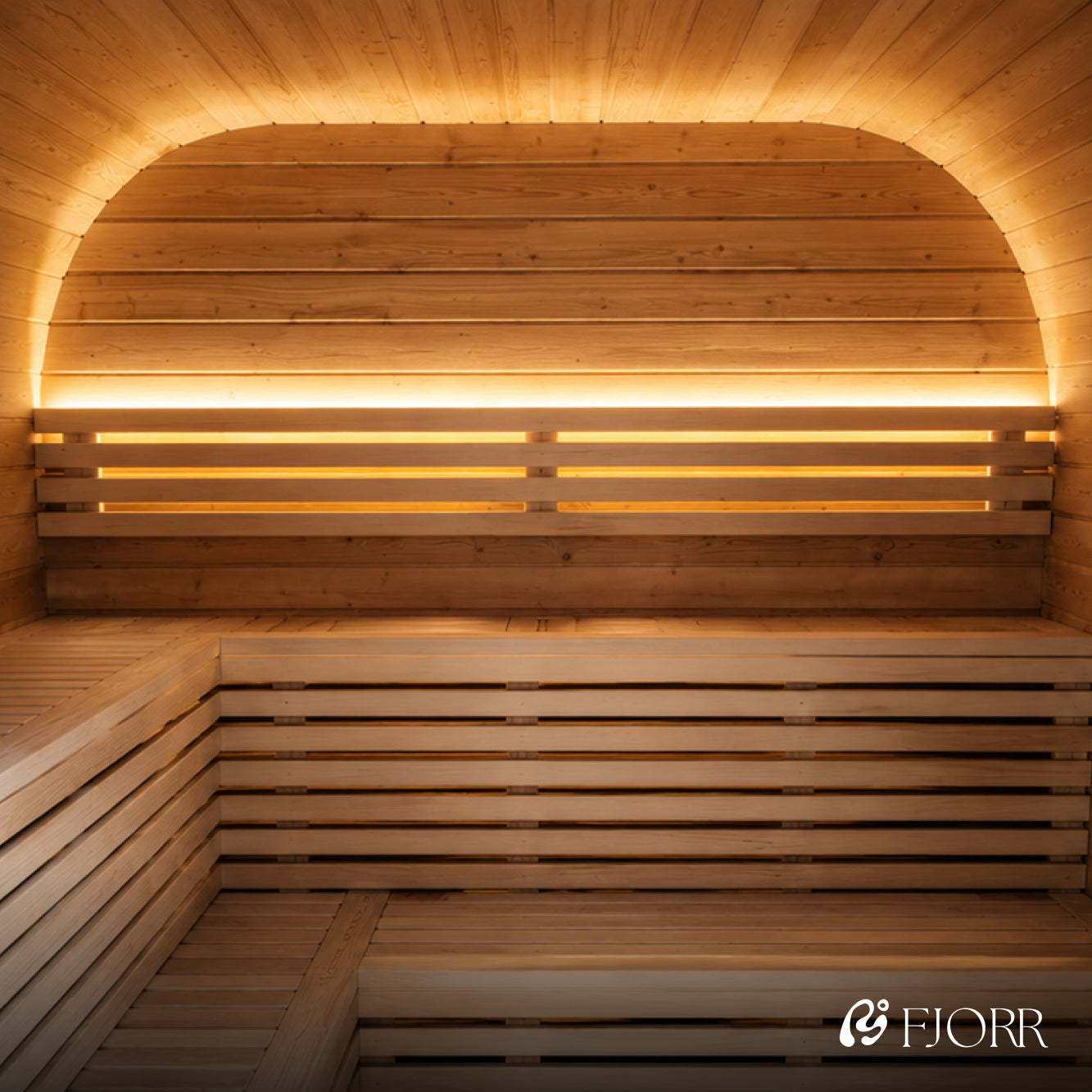 Fjorr Cube Sauna med 9kW ovn - Sort