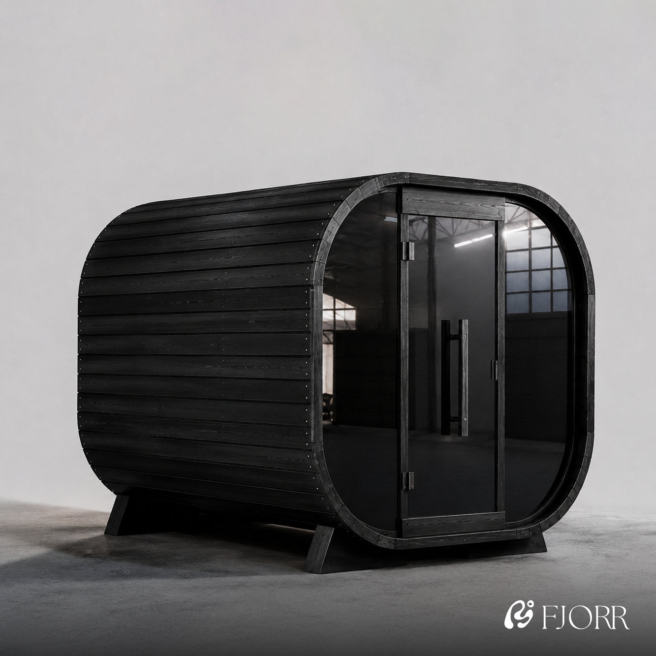 Fjorr Cube Sauna med 9kW ovn - Sort